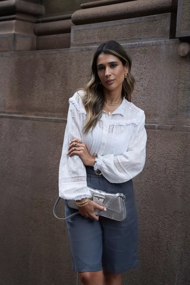 Hidrogênio - BOHO BLOUSE WITH LACE OFF WHITE - 19951018 Hidrogênio - BOHO BLOUSE WITH LACE OFF WHITE - 19951018