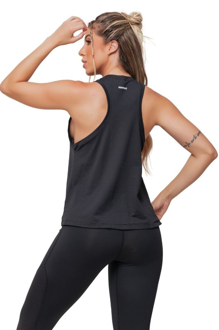 Garotafit - Tank Shirt Amalfi Black - BL221A