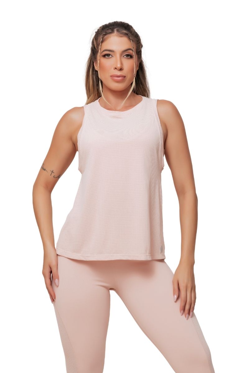 Garotafit - Tank Shirt Amalfi Pink Leather - BL221RP