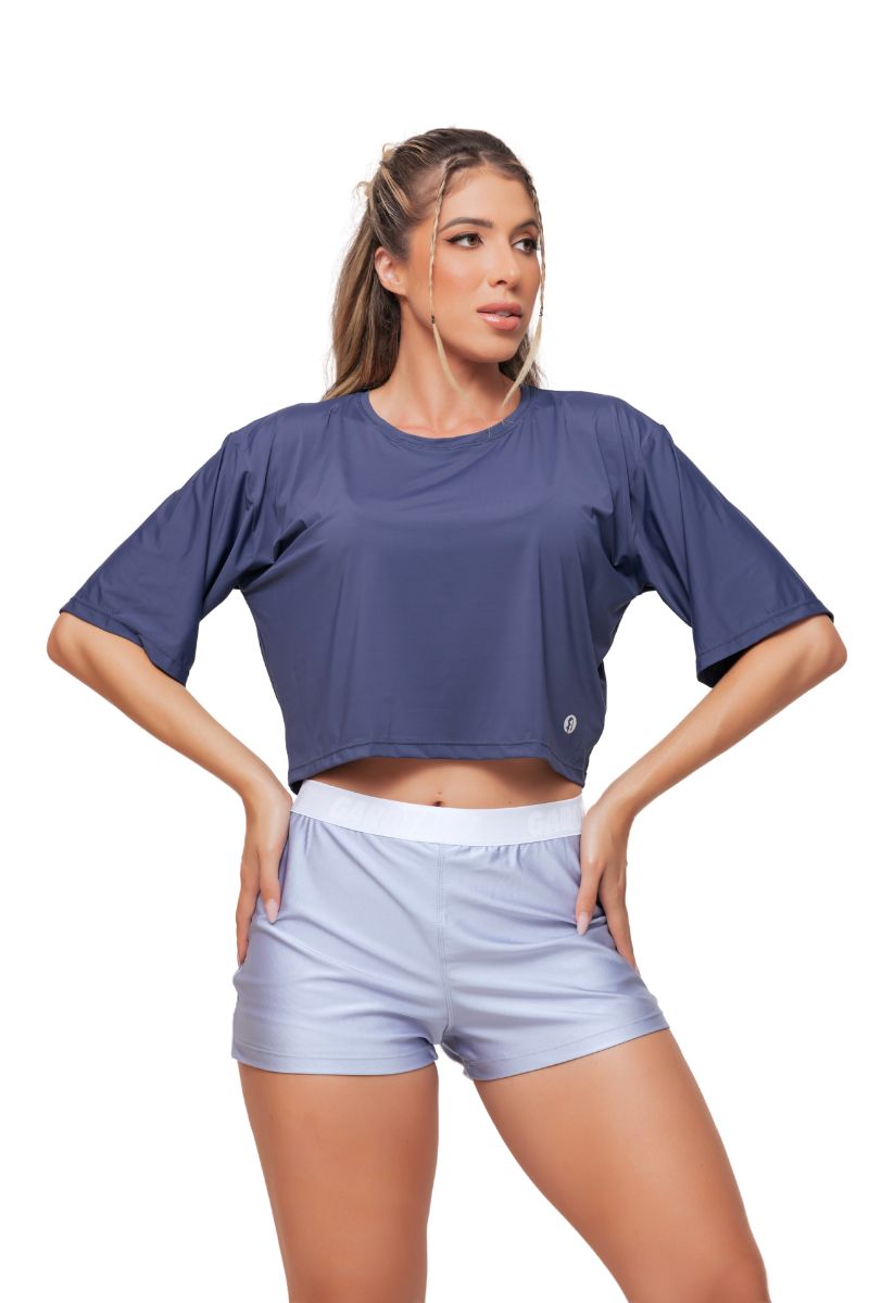 Garotafit - Blusa Uyuni Azul Marinho - BL223LM