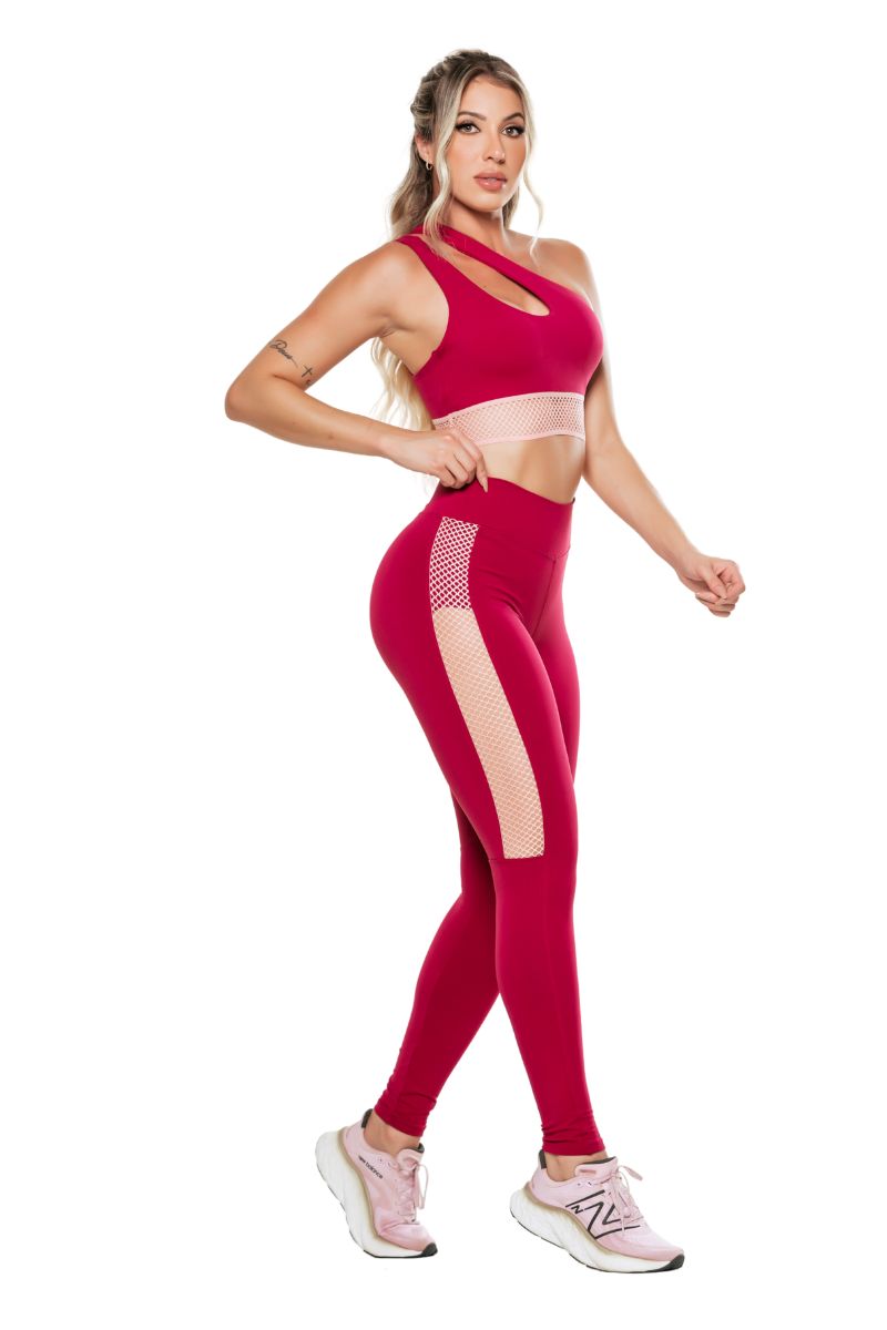 Garotafit - Marsala Red Kobety Set - FCS329FM