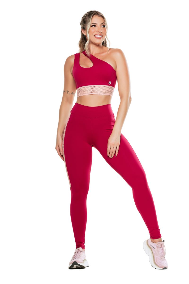 Garotafit - Marsala Red Kobety Set - FCS329FM