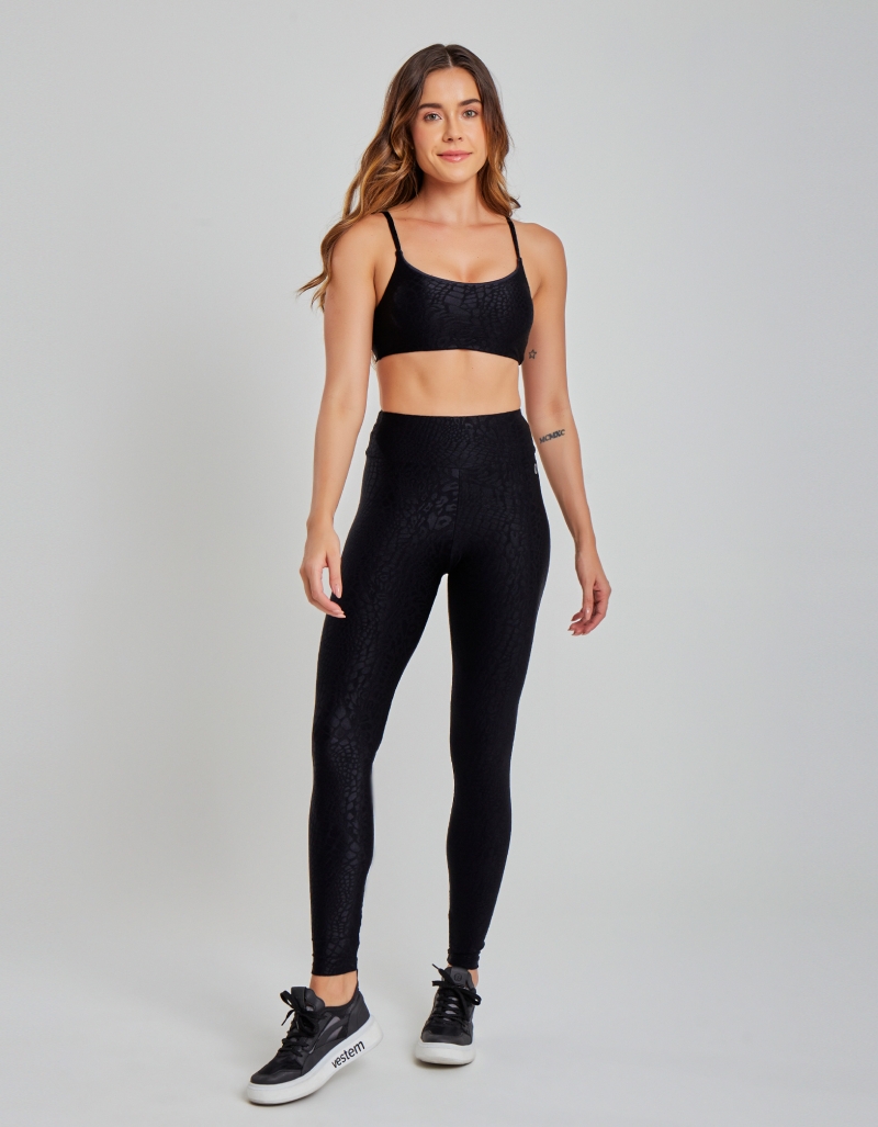 Vestem - Conjunto Legging Fuso e Top Maya Preto - CJ24.C0002