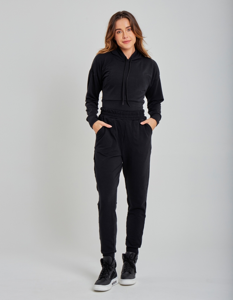 Vestem - Black Long Sleeve Shirt and Pants Set - CJ30.C0002