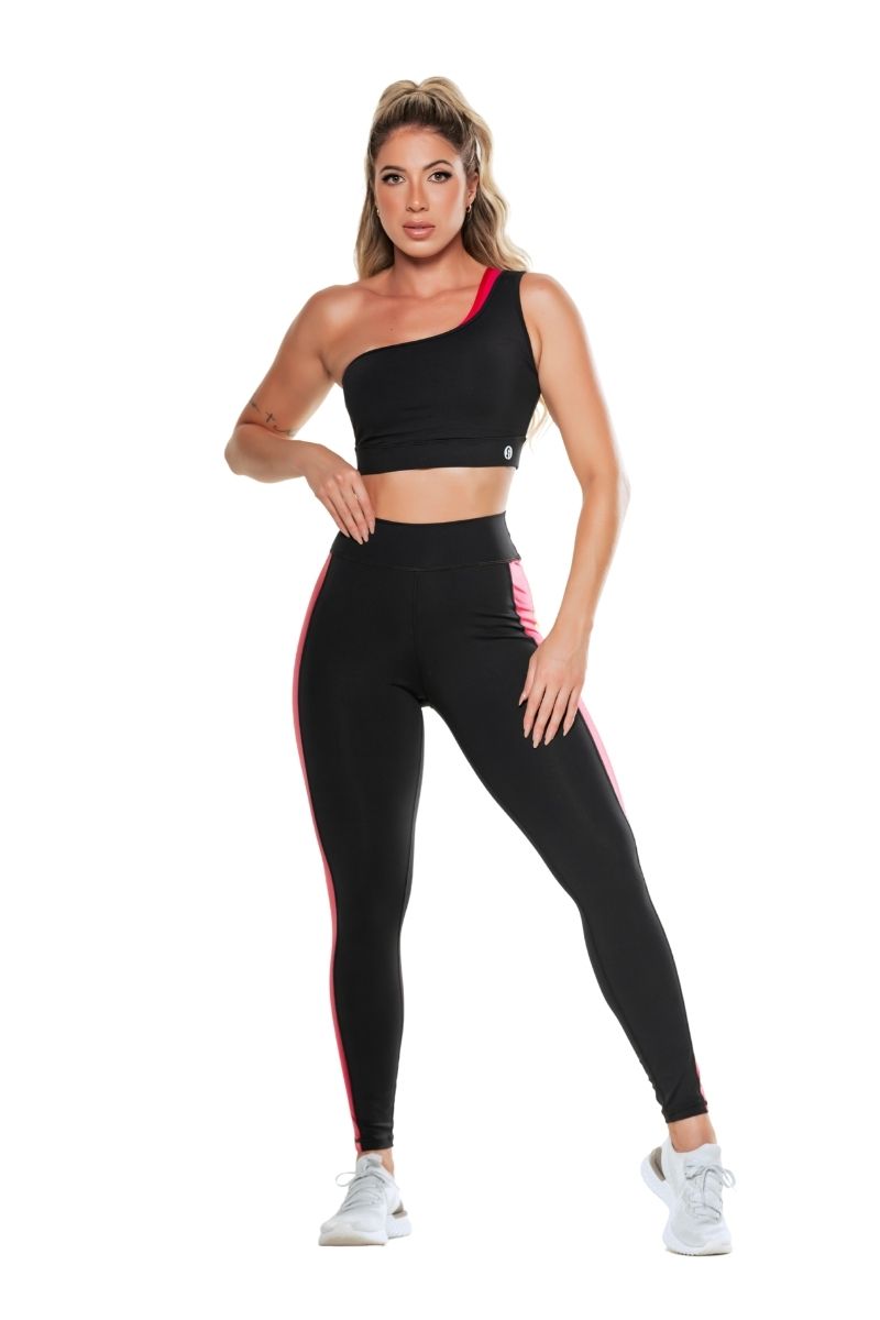 Garotafit - Conjunto Malaquita Preto - FCS218A