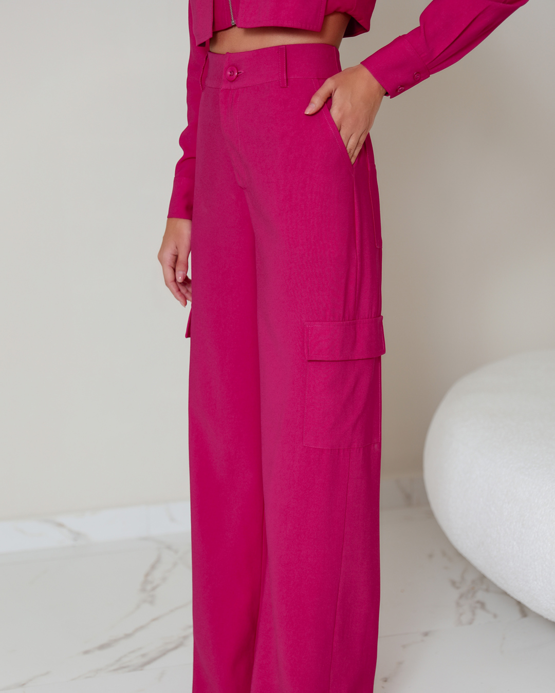 Dot Clothing - Conjunto Dot Clothing Pantalona Pink - 1897PINK