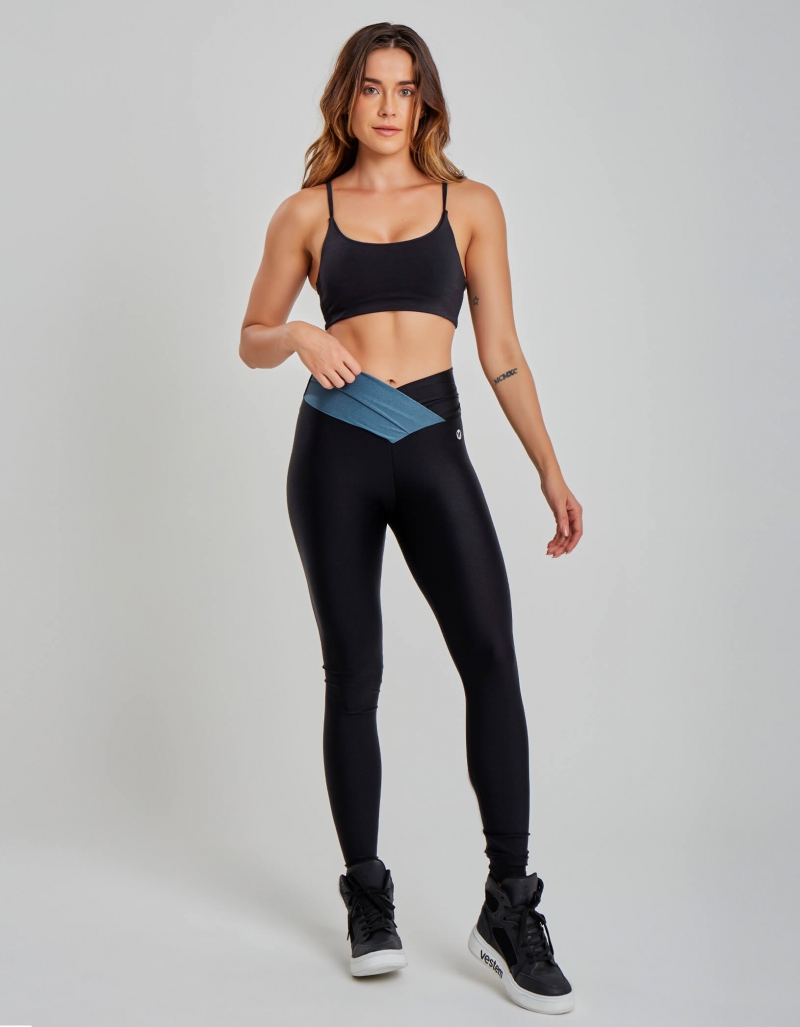 Vestem - Black Cecilia Leggings and Top Set - CJ31.C0002