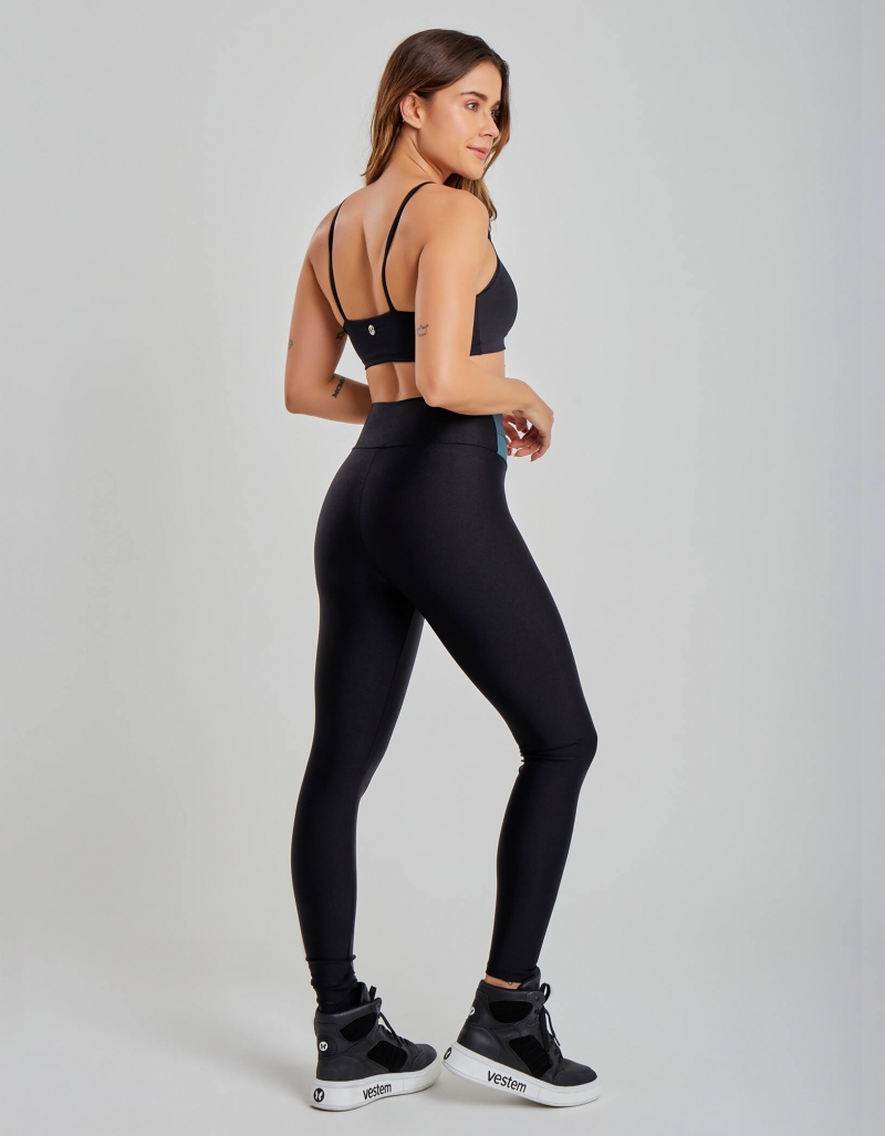 Vestem - Conjunto Legging Fuso e Top Cecilia Preto - CJ31.C0002