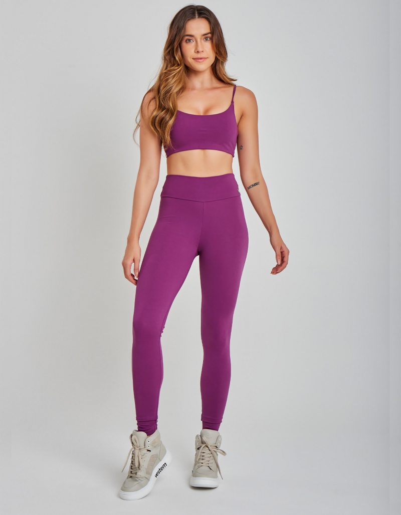 Vestem - Conjunto Legging e Top Park Roxo Viena - KIT499.C0250