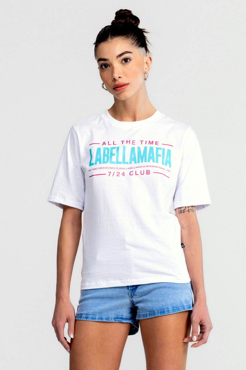 Labellamafia - Labellamafia White Tees T-Shirt - 32304