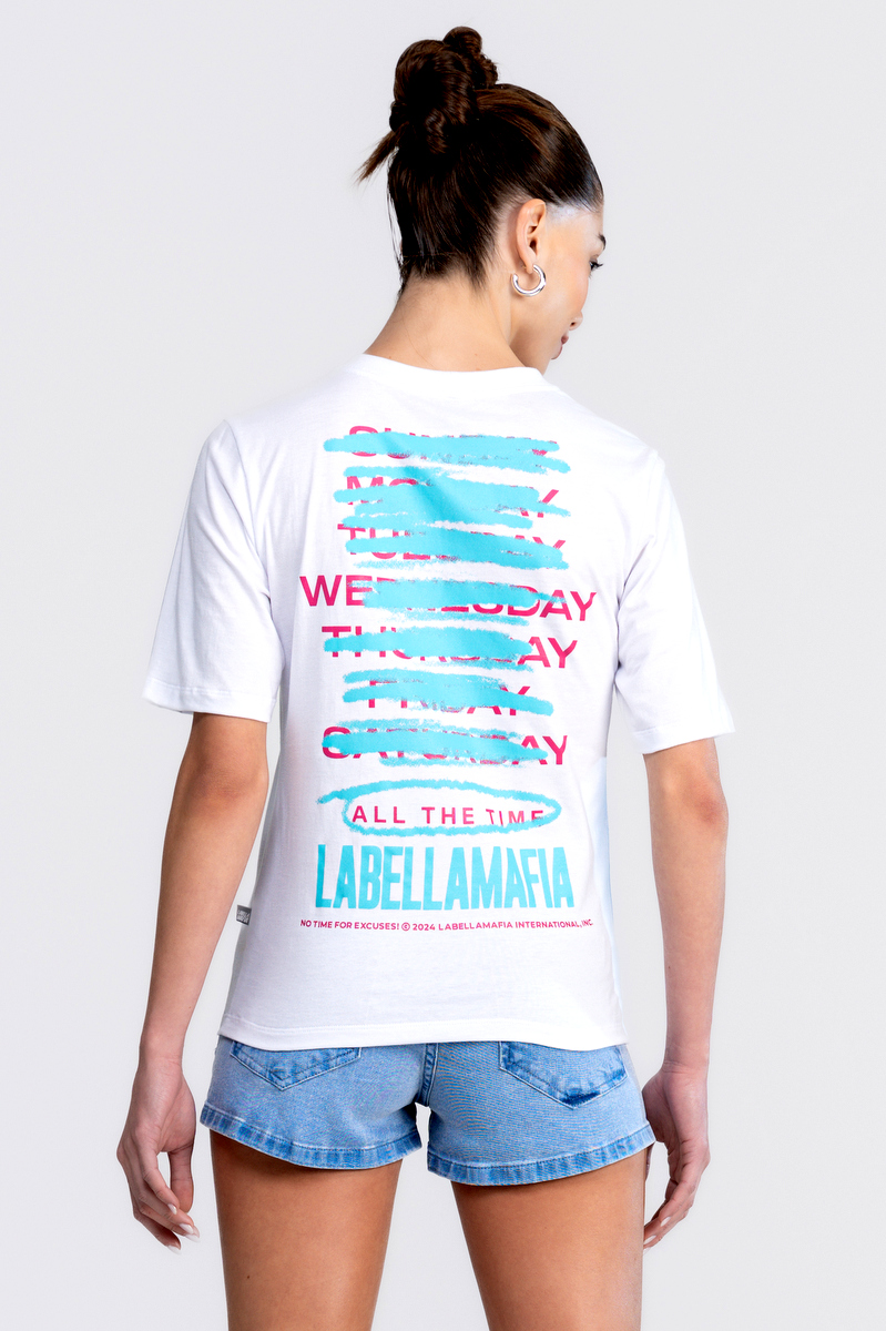 Labellamafia - Labellamafia White Tees T-Shirt - 32304