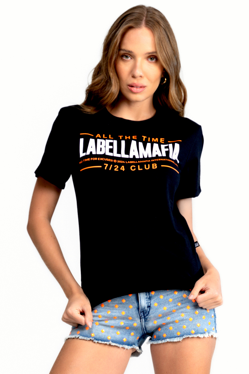 Labellamafia - Labellamafia Black Tees T-Shirt - 32305