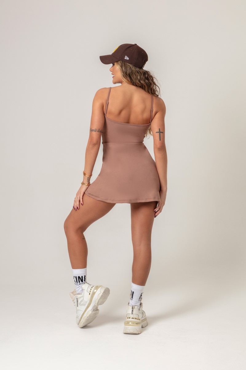 Hipkini - Brown Workout Dress with silk - 33330549