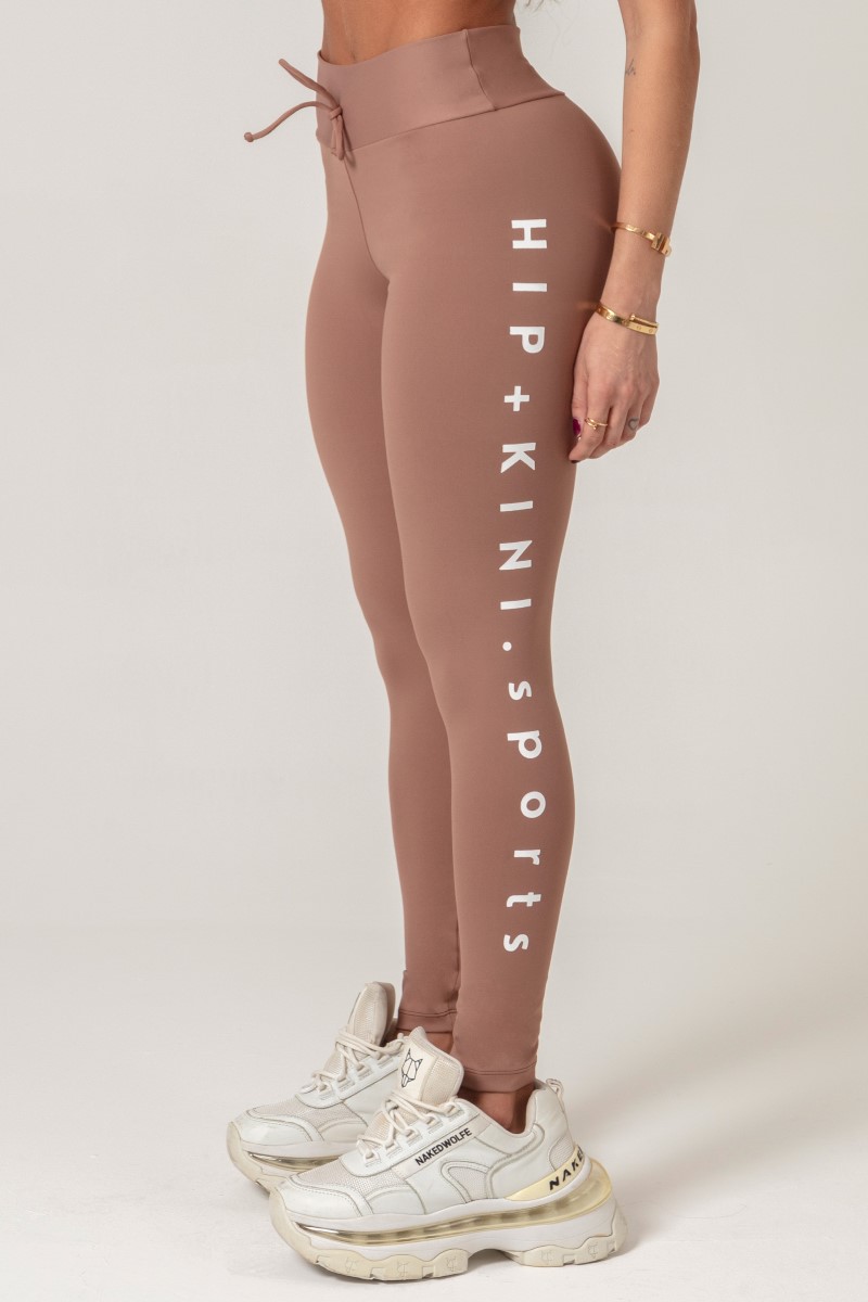 Hipkini - Brown Workout Legging with Silk - 33330552
