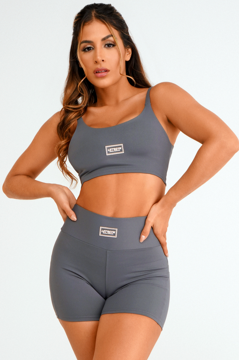 Lets Gym - Top Basic Colors Graphite - 1712EGF