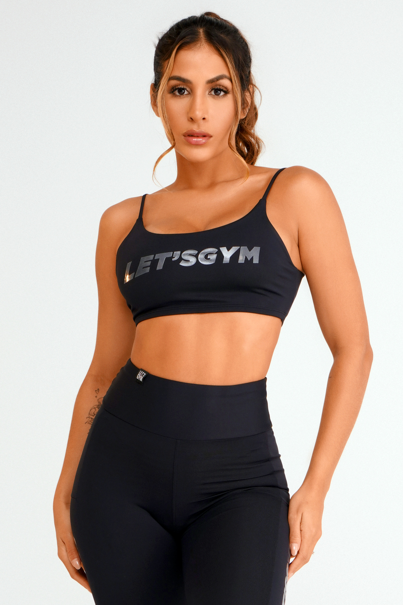 Lets Gym - Top Light Basic Black - 2111BPT