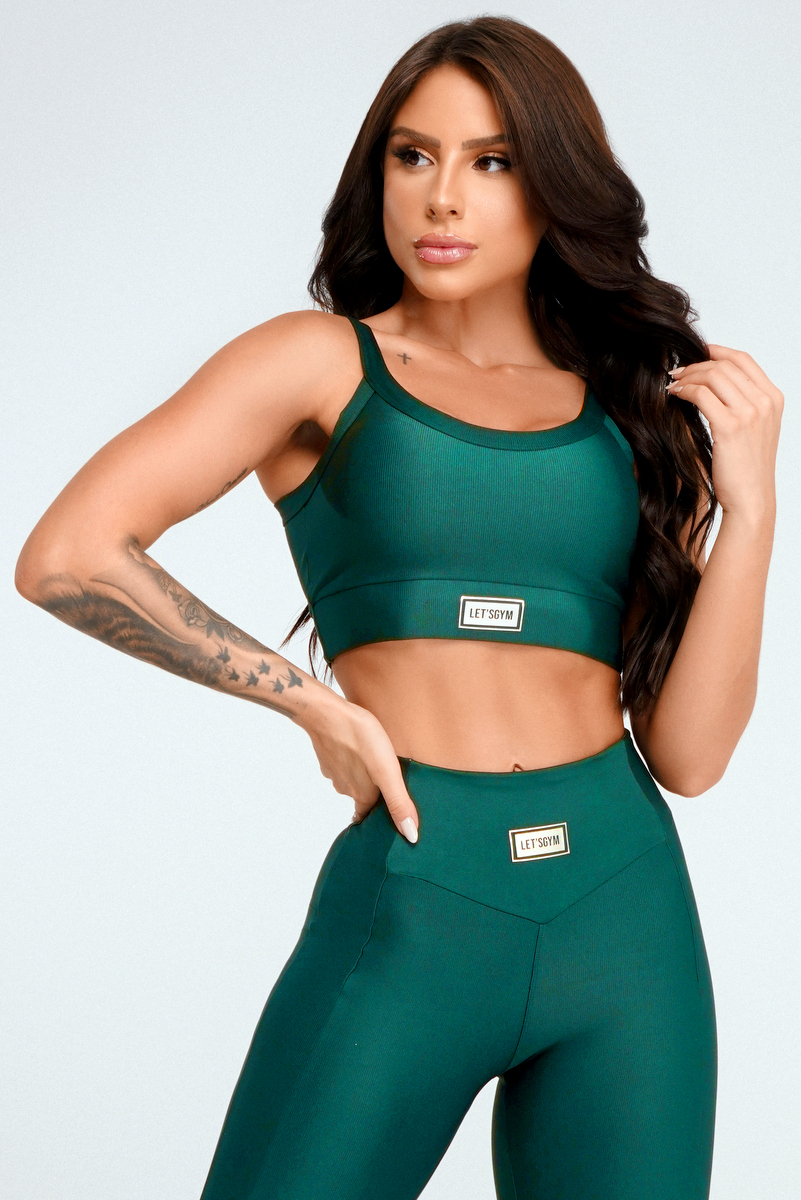 Lets Gym - Top Comfort Bright Verde Esmeralda - 2141BVDE