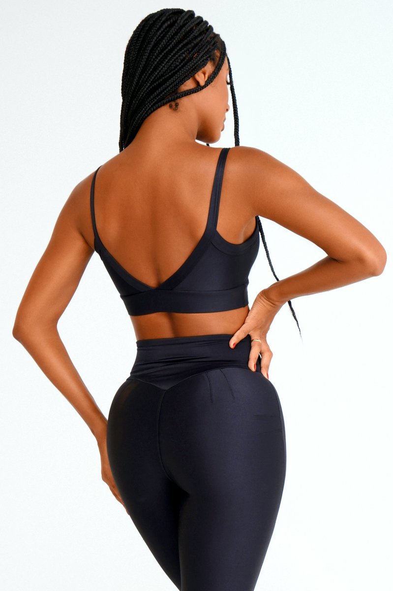 Lets Gym - Top Comfort Bright Preto - 2141APT