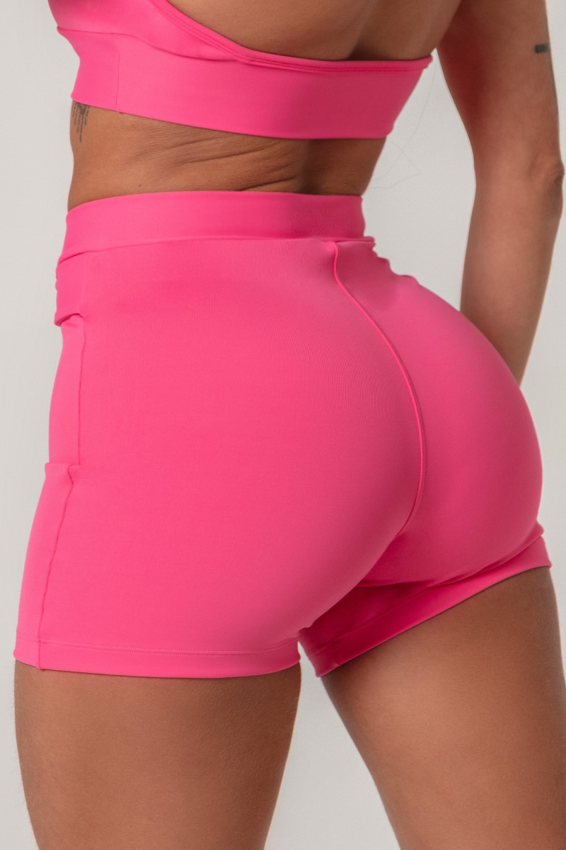 Hipkini - Shorts Workout Rosa com Silk - 33330556