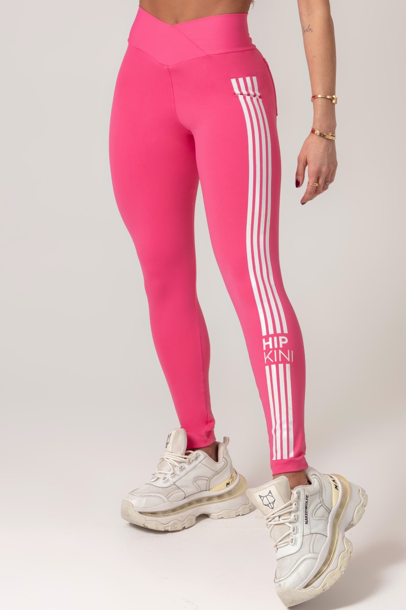 Hipkini - Workout Legging Pink with crossed waistband - 33330561