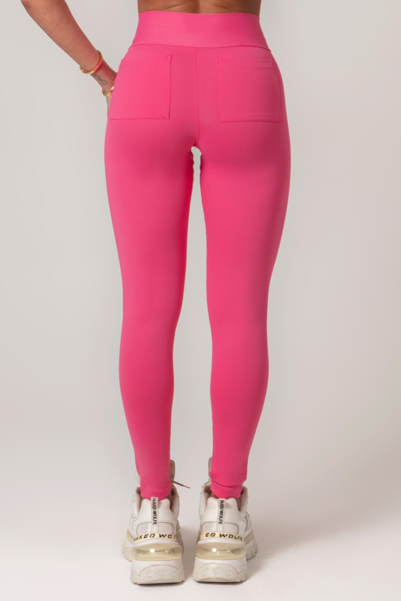 Hipkini - Workout Legging Pink with crossed waistband - 33330561