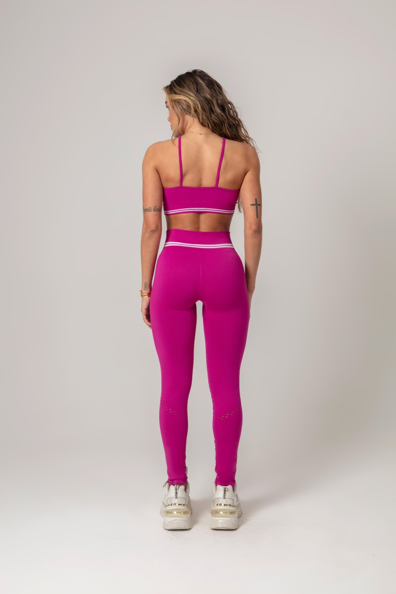 Hipkini - Pink Seamless Workout Top - 33330585