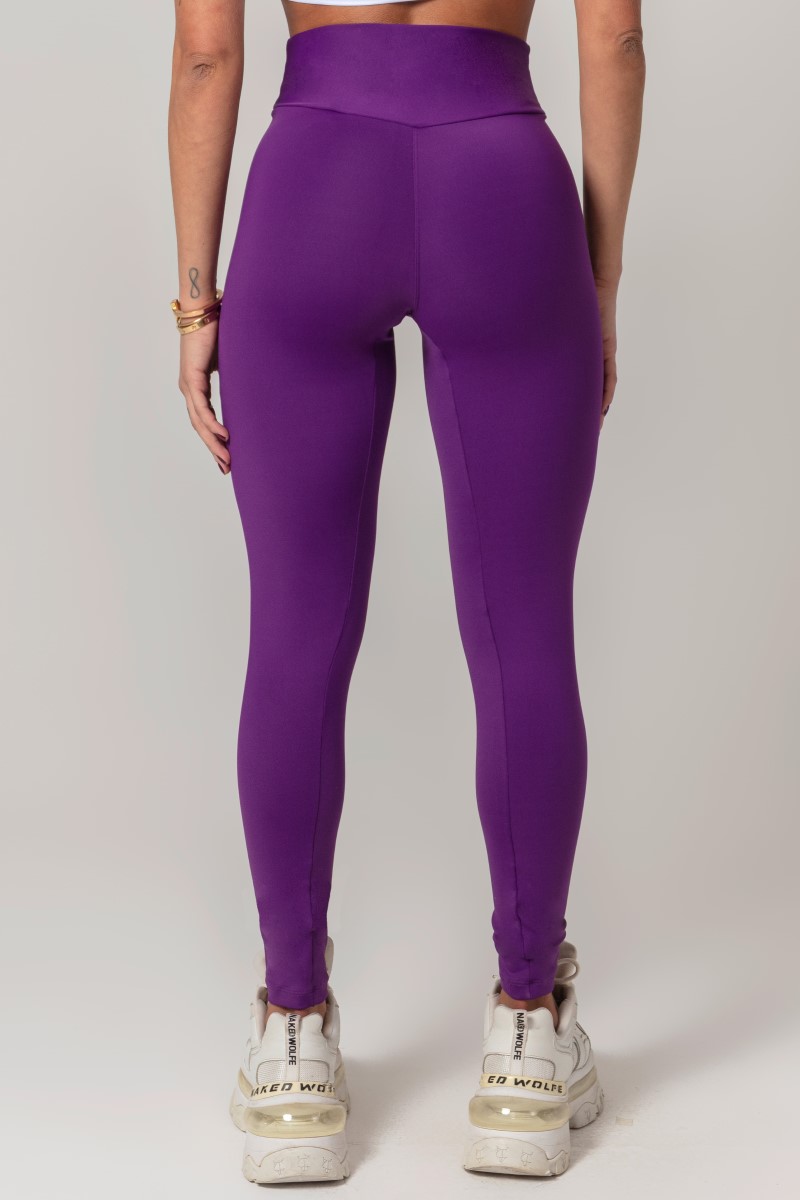 Hipkini - Legging Workout Roxa com Silk - 33330515