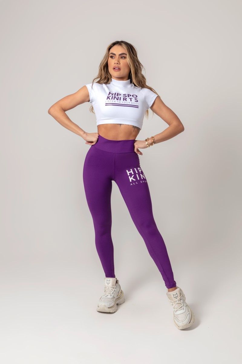 Hipkini - Purple Workout Legging with Silk - 33330515