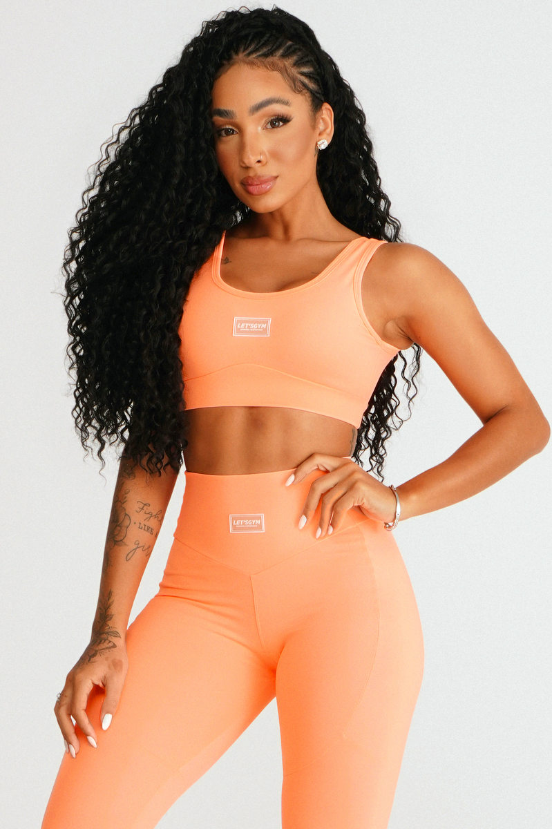 Lets Gym - Top Spencer Laranja - 2407LN