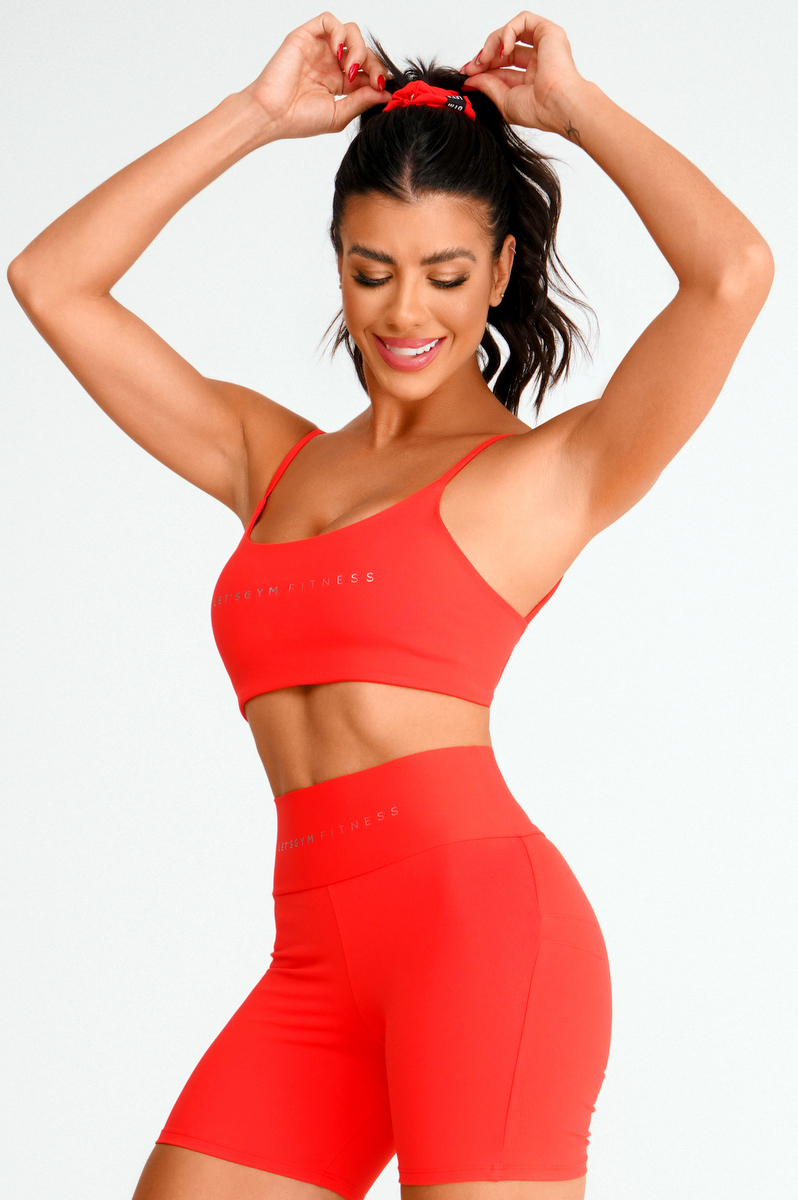 Lets Gym - Top Basic Velocity Vermelho - 2409VM