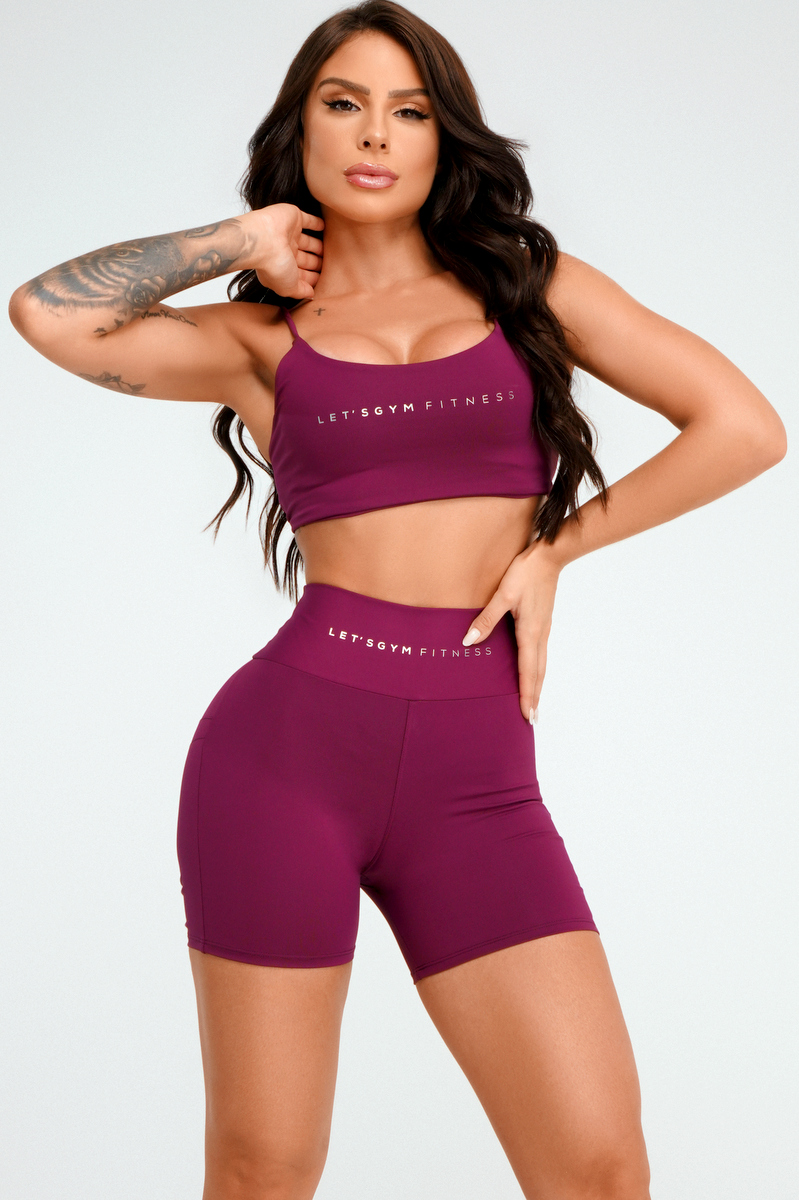 Lets Gym - Top Basic Velocity Purple - 2409PU