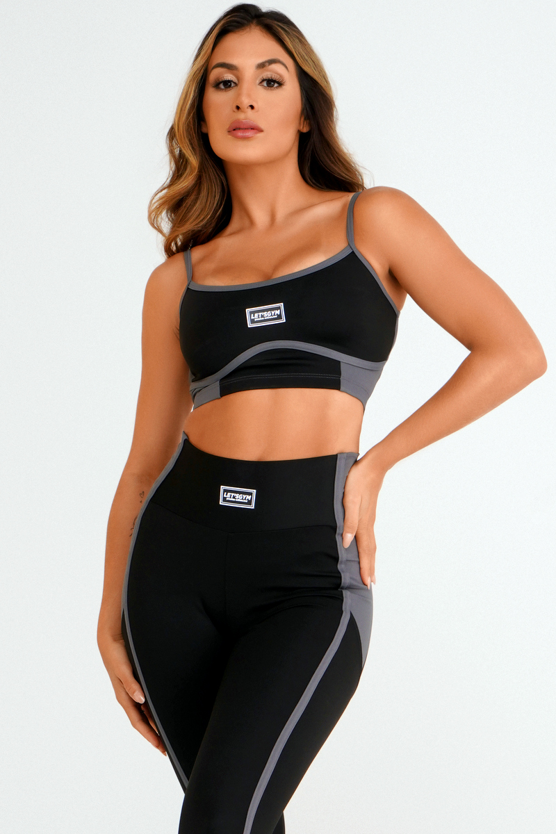 Lets Gym - Top Euphoria Preto - 2432PT