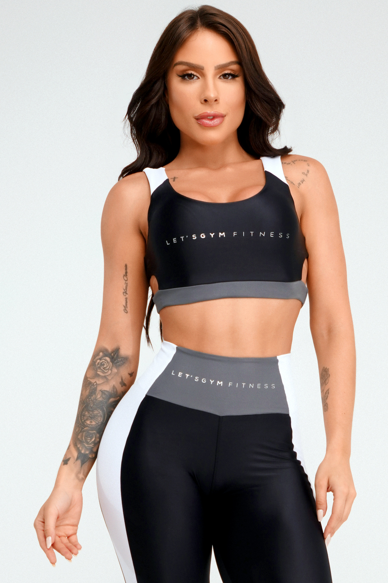 Lets Gym - Top Lux Black - 2396PT