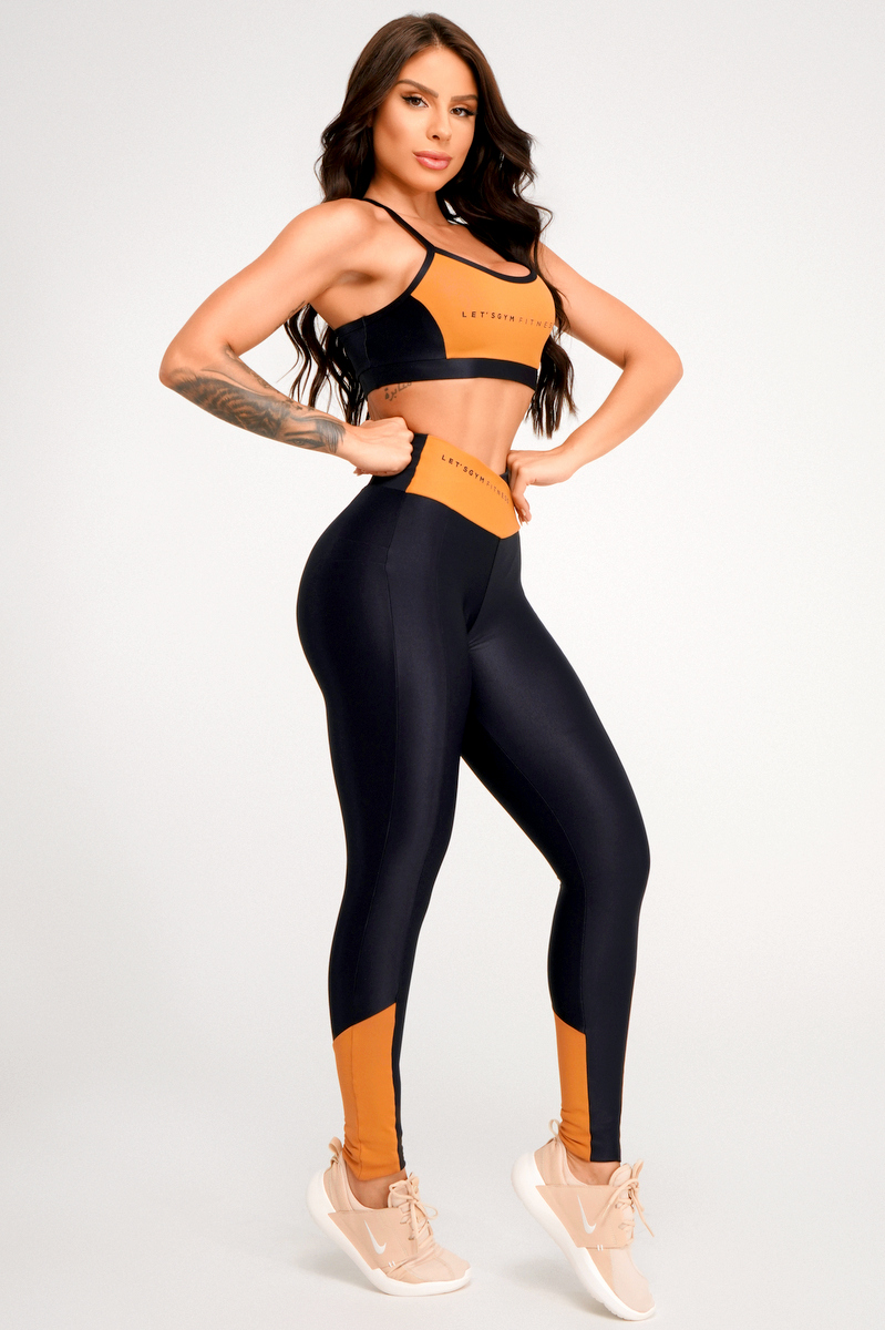 Lets Gym - Black Doll Leggings - 2370PT