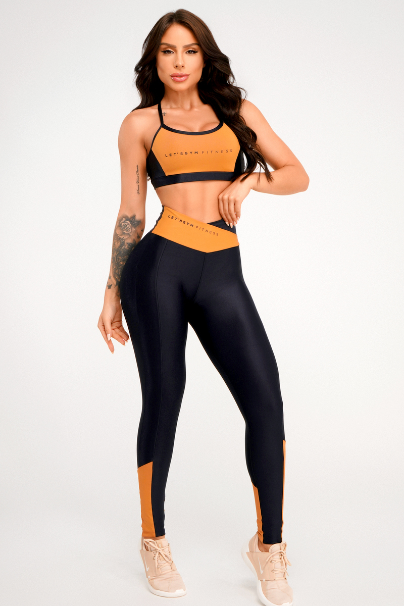 Lets Gym - Black Doll Leggings - 2370PT