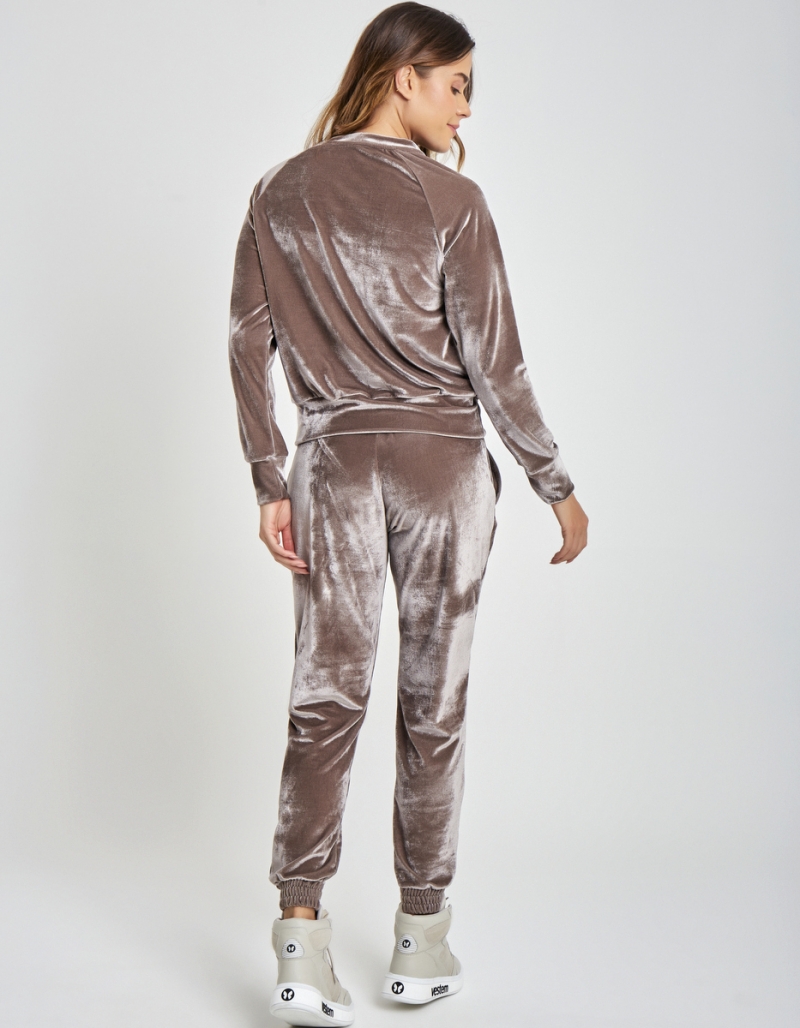 Vestem - Long Sleeve Pants and Shirt Set Celina Beige - CJ28.C0040