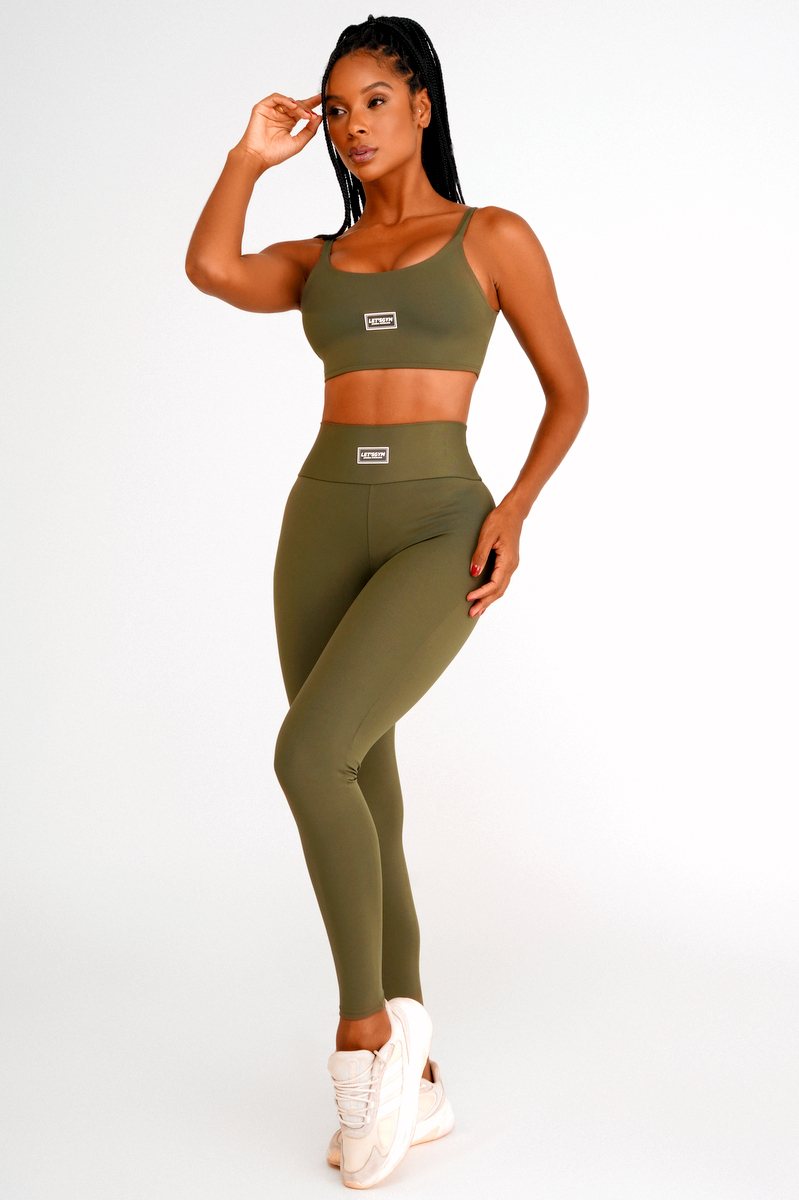 Lets Gym - Legging Basic Colors Green - 1713VDM