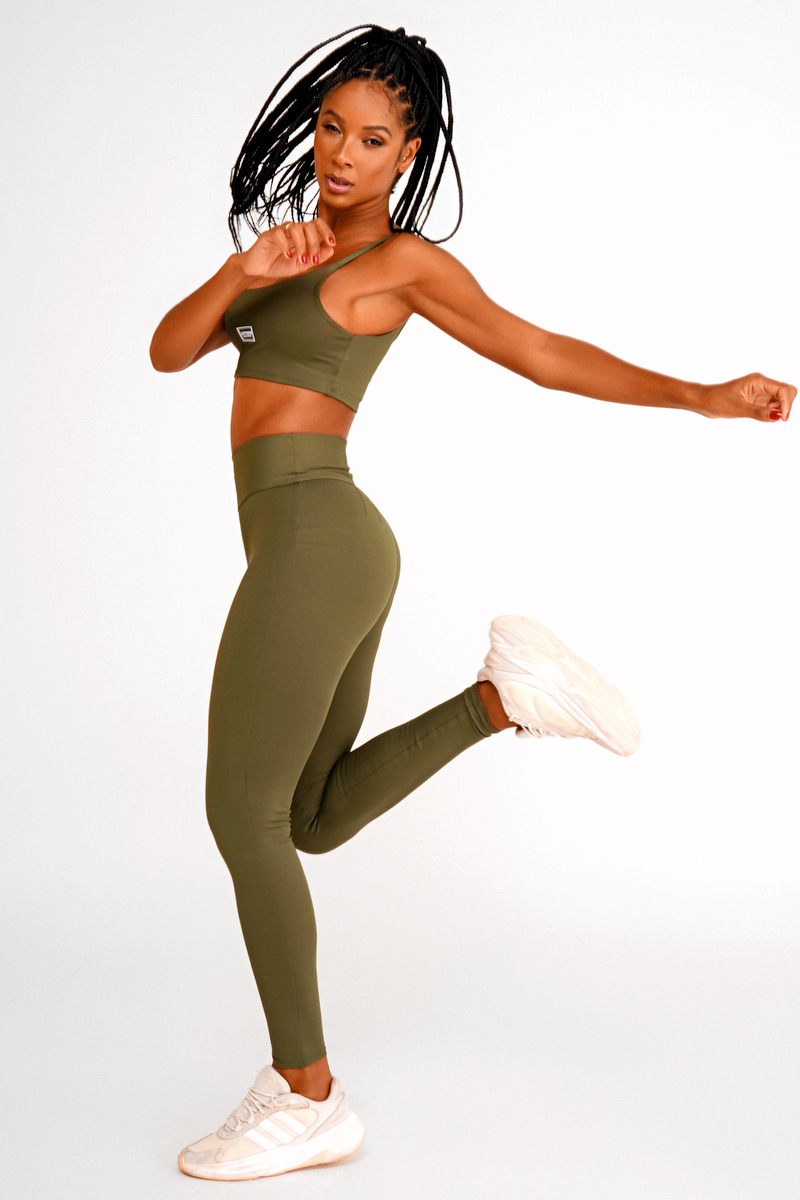 Lets Gym - Legging Basic Colors Green - 1713VDM