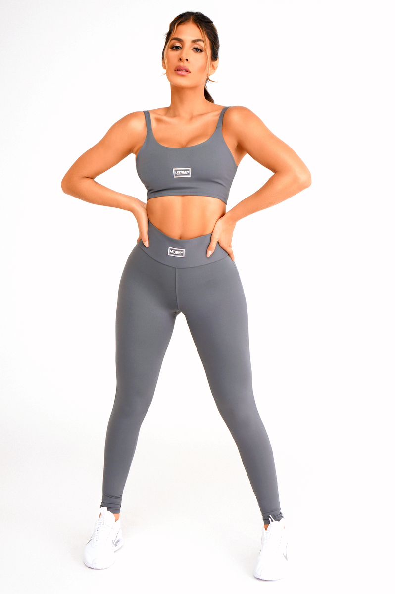 Lets Gym - Basic Colors Graphite Legging - 1713EGF