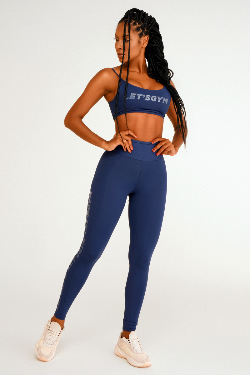 Lets Gym - Lighy Basic Blue Leggings - 2112BAZM