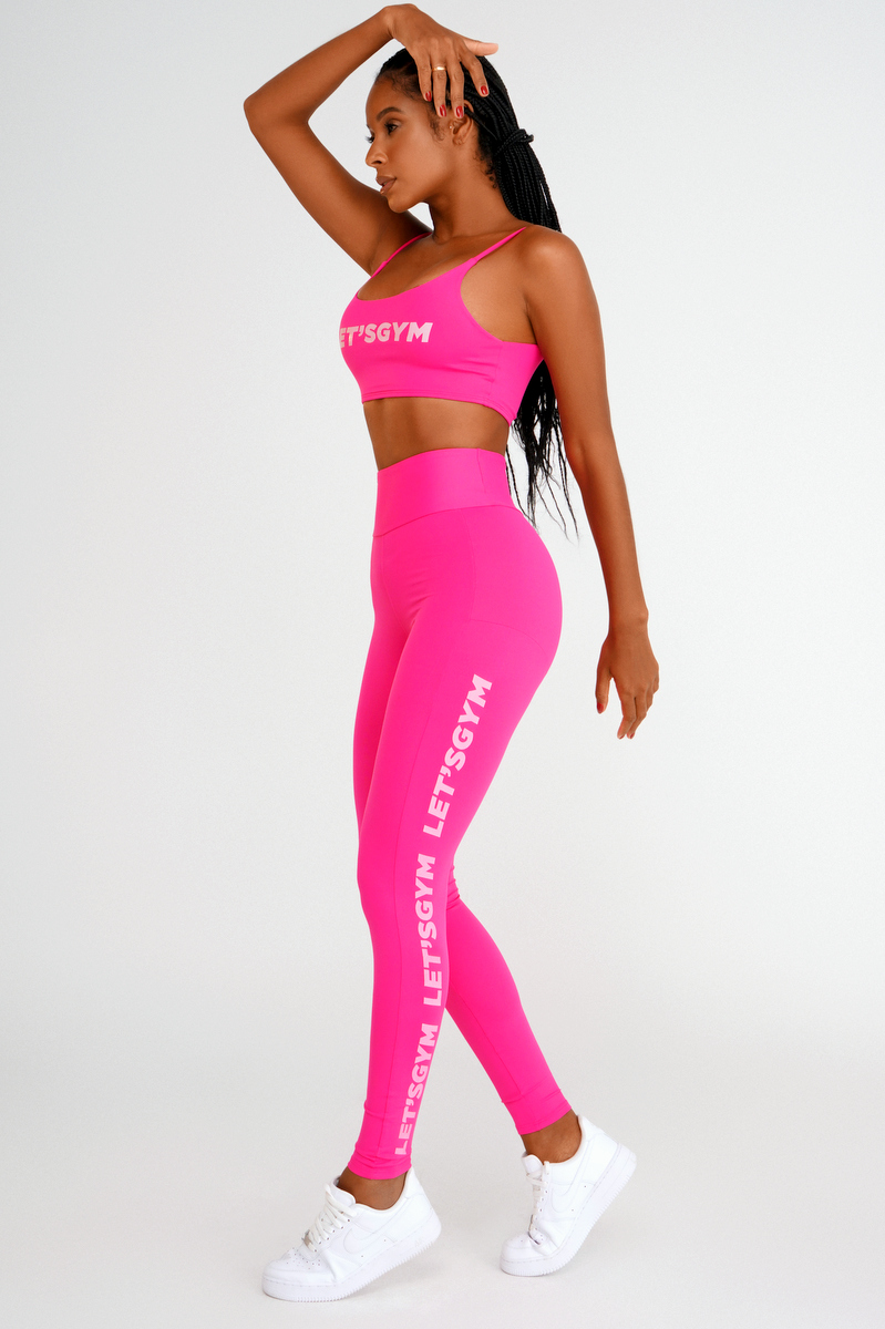 Lets Gym - Lighy Basic Pink Leggings - 2112BRP