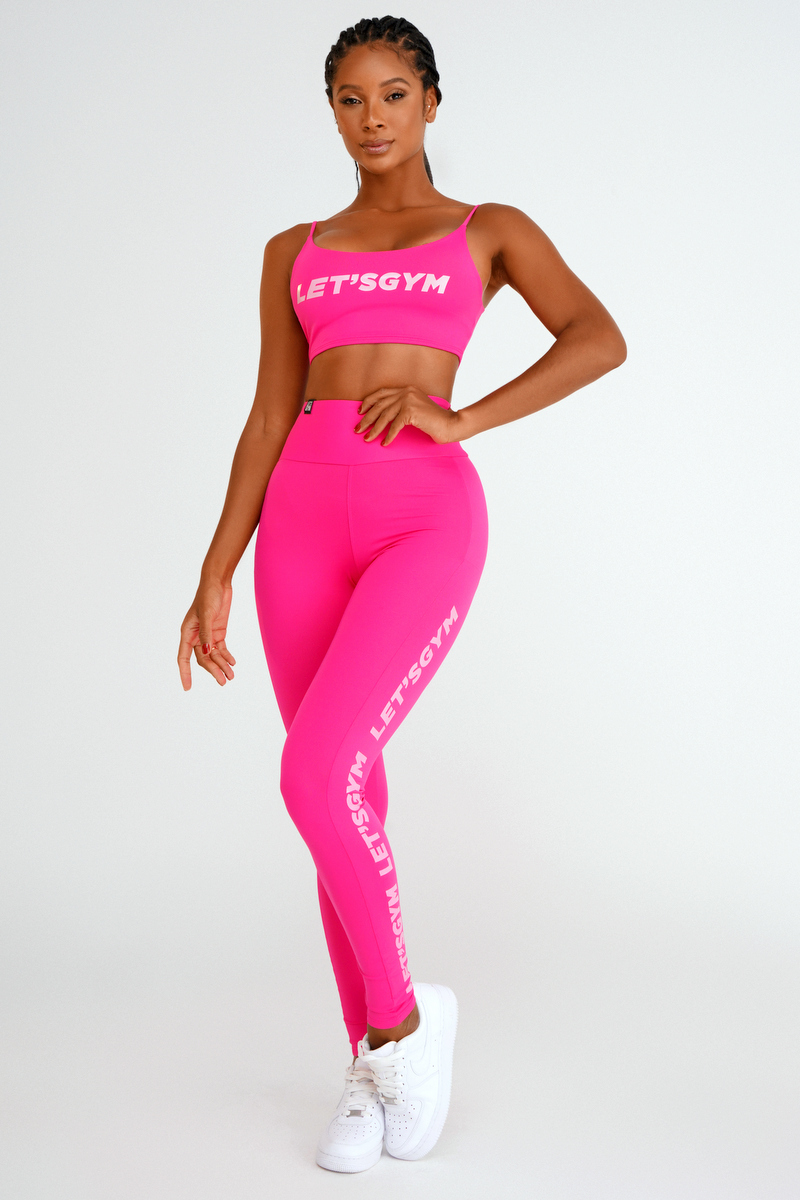 Lets Gym - Lighy Basic Pink Leggings - 2112BRP