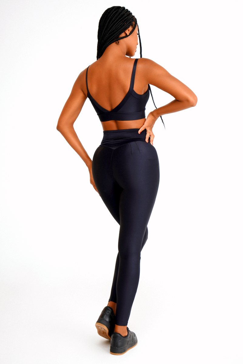 Lets Gym - Black Bright Leggings - 2142APT