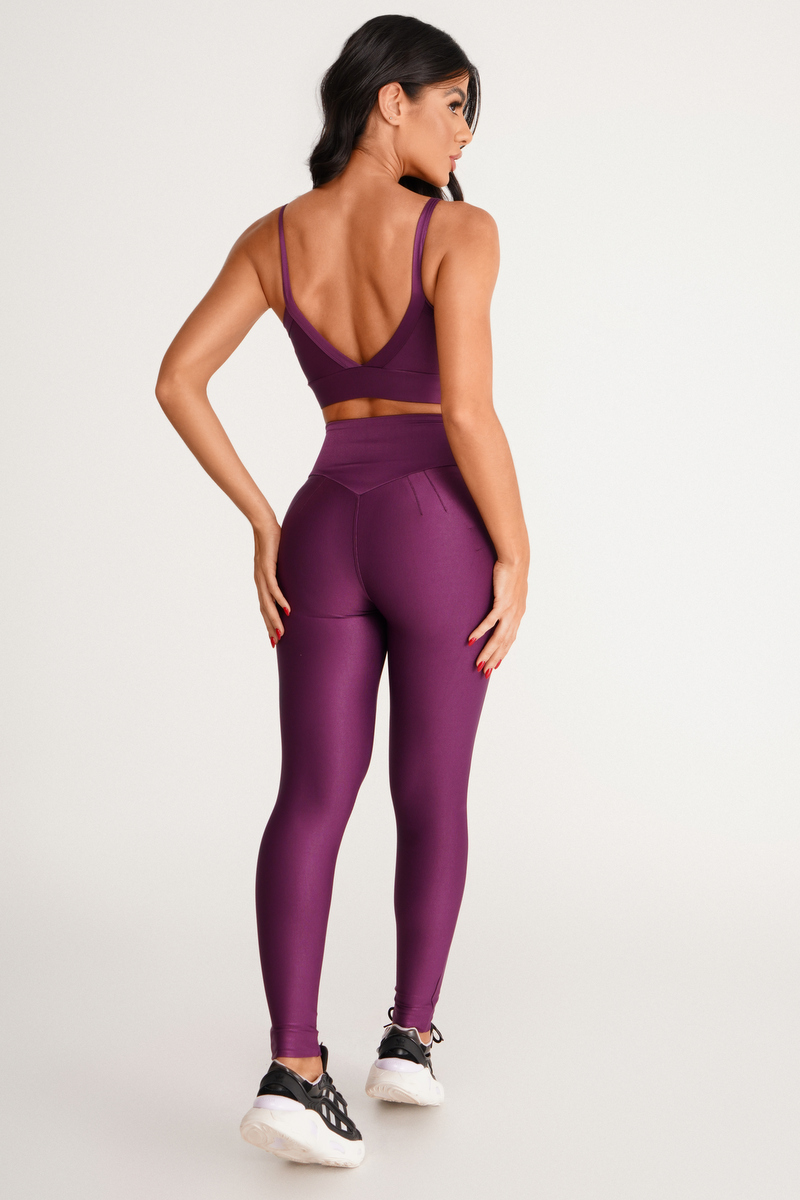 Lets Gym - Bright Marsala Leggings - 2142BMS