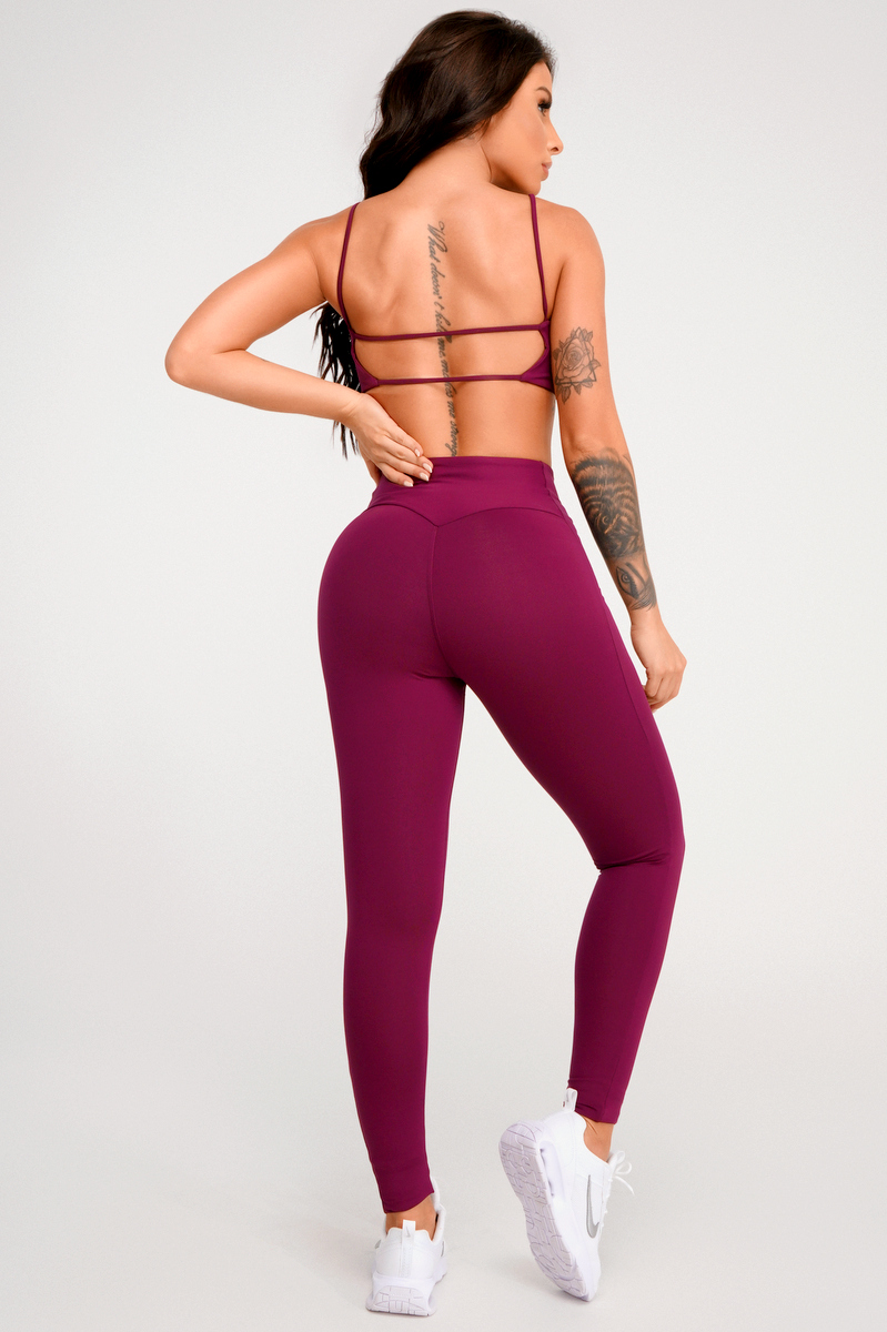 Lets Gym - Legging Basic Velocity Purpura - 2410PU