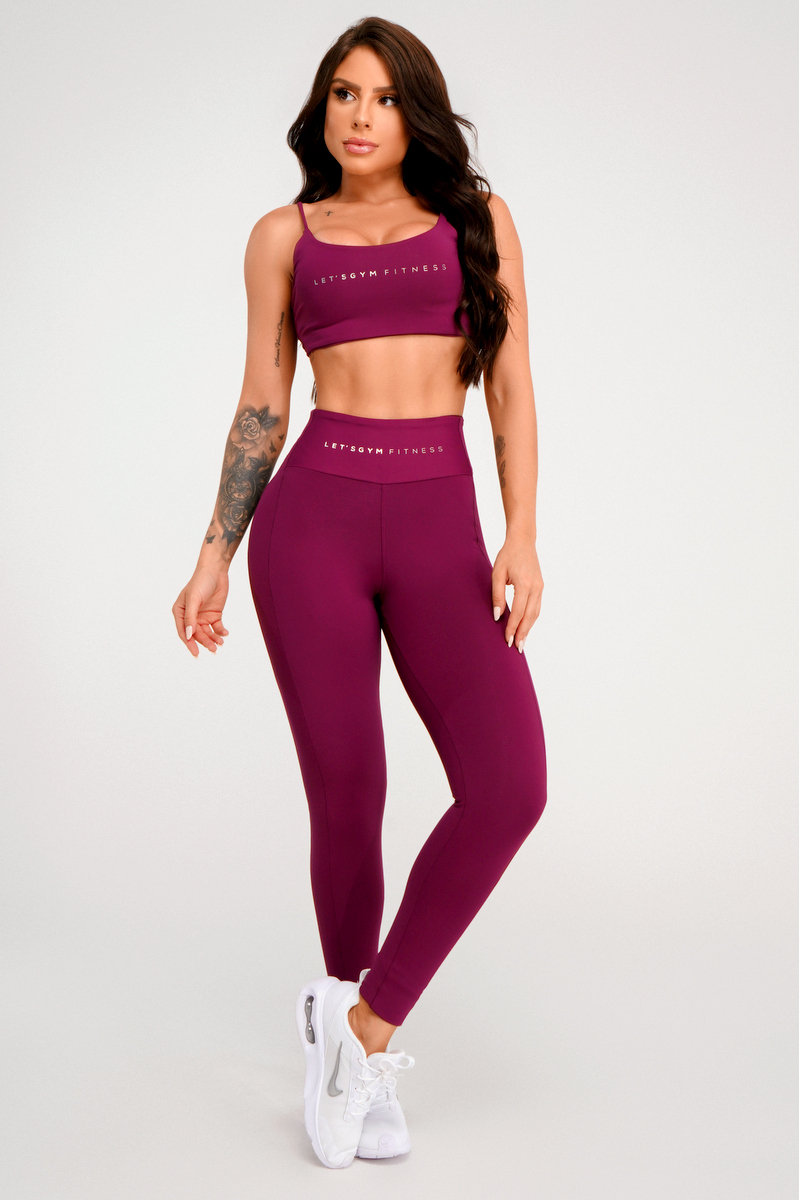 Lets Gym - Basic Velocity Purple Legging - 2410PU