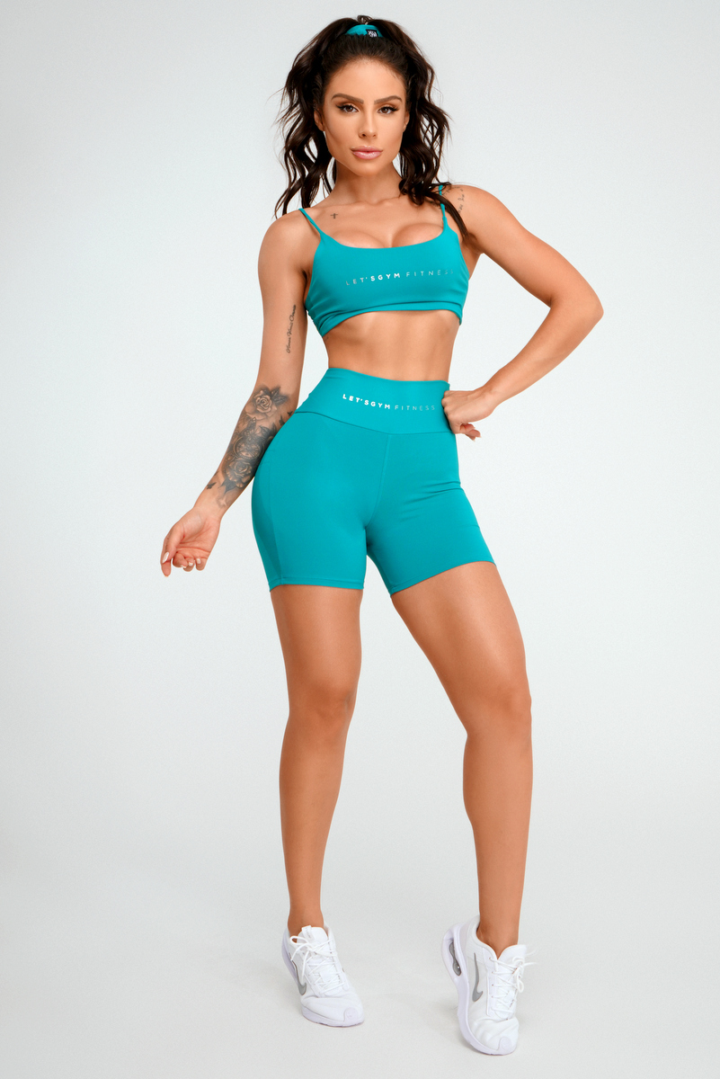 Lets Gym - Short Basic Velocity Verde Jade - 2411JD