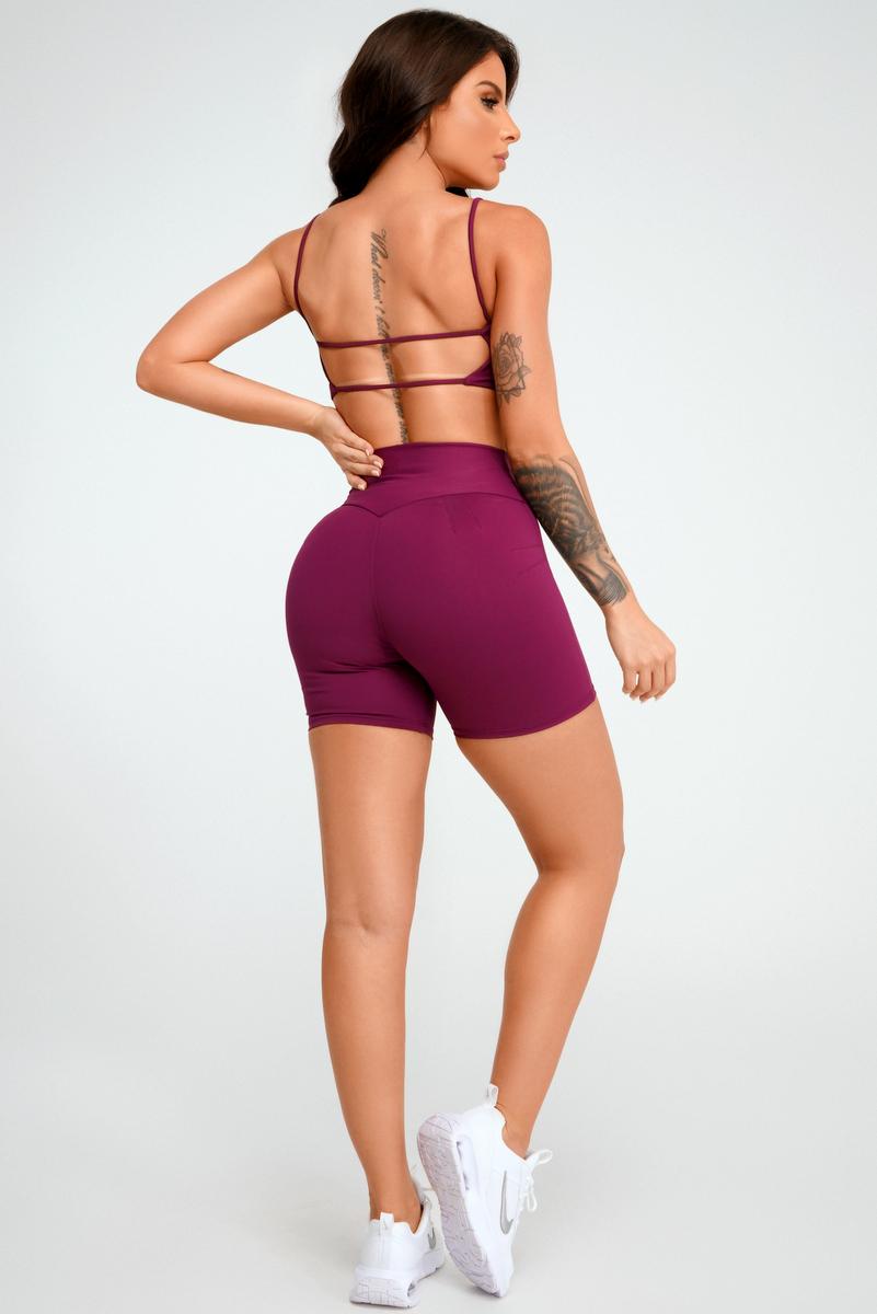 Lets Gym - Short Basic Velocity Purple - 2411PU