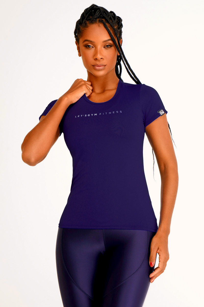 Lets Gym - Blusa Basic Azul - 2430AZE