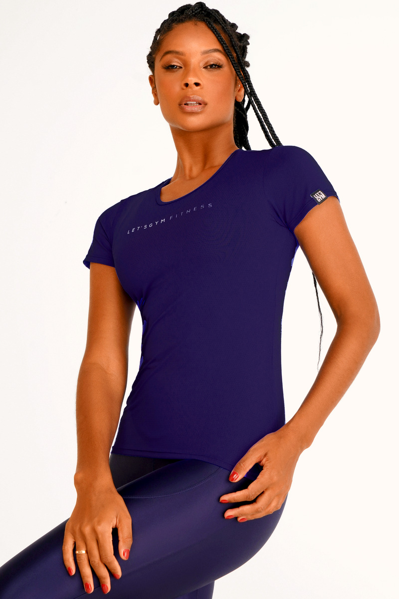 Lets Gym - Blusa Basic Azul - 2430AZE